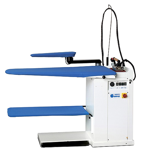 ГЛАДИЛЬНЫЙ СТОЛ GHIDINI AMBRIA (ПАРОГЕНЕРАТОР, РУКАВ, ОСВЕЩЕНИЕ, РЕЛЬСЫ)